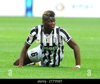 Paul Pogba of Juventus FC during the serie A football match Inter against Juventus, on September 14, 2013 in San Siro stadium in Milan. PHOTO MASSIMO CEBRELLI / DPPI Stock Photo