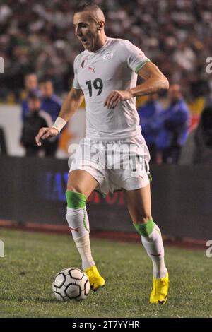 FOOTBALL - FRIENDLY GAME 2010 - ALGERIA v SERBIA - 03/03/2010 - PHOTO MOHAMED KADRI / DPPI - HASSAN YEBDA (ALG) Stock Photo