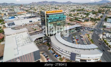 Commercial building, offices and Andenes Hermosillo mall. Mall. Aerial ...