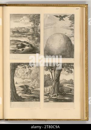 Wenzel Hollar (Engraver) Fables. etching 1665 , 1665 Stock Photo