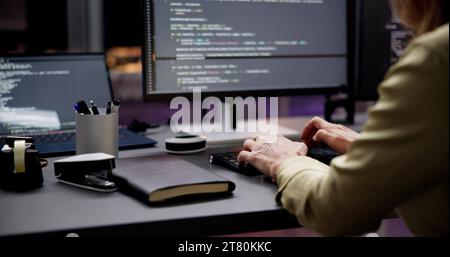 Multiple Female Programmers: Empowered Women in Development Stock Photo