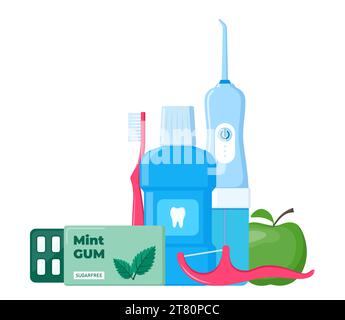 Tools and means for dental hygiene. Oral care and hygiene products ...