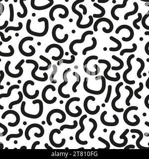 monochrome curved lines seamless texture Stock Vector Image & Art - Alamy