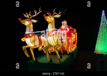 Warrington, Cheshire, UK. 17th Nov, 2023. Gulliver's World Theme Park in Warrington held a Land of Lights walkway in aid of BBC Children in Need Credit: John Hopkins/Alamy Live News Stock Photo