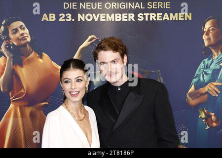 Alessandra Mastronardi und Philip Froissant bei der „One Billion Dollar“ (Paramount+) Serien Premiere am 17.11.2023 in Berlin Stock Photo