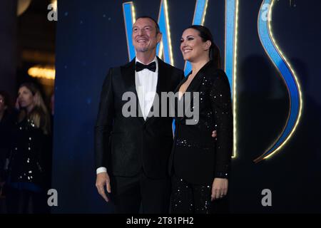 Amadeus and Giovanna Civitillo attend the photocall for ''Wish'' at Space Cinema Moderno Roma on November 17, 2023 in Rome, Italy. (Photo by Luca Carlino/NurPhoto) Credit: NurPhoto SRL/Alamy Live News Stock Photo