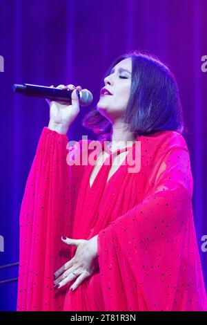 London, UK. November 17, 2023. Singer Jessie Ware performs at Alexandra Palace as part of her That! Feels Good! Tour. Credit: Katie Collins/EMPICS/Alamy Live News Stock Photo