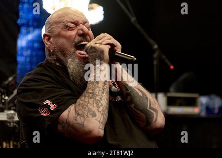 LONDON, ENGLAND: Former Iron Maiden singer Paul DiAnno performs at the Shepherds Bush Empire supporting KK's Priest Featuring: Paul DiAnno Where: London, United Kingdom When: 12 Oct 2023 Credit: Neil Lupin/WENN Stock Photo