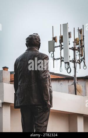 Estatua al Inmigrante Español, statue of the spanish migrant to Mexico, Heroica Veracruz, Veracruz, 2022 Stock Photo