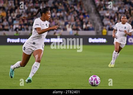 San Diego, California, USA. 11th Nov, 2023. Gotham FC forward Margaret Purce (23) during the NWSL championship match between Gotham FC and the OL Reign at Snapdragon Stadium in San Diego, California. Justin Fine/CSM/Alamy Live News Stock Photo