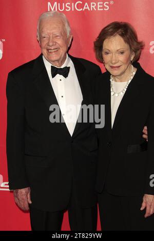 LOS ANGELES, CA - JANUARY 6: Jimmy Carter, Rosalynn Carter at the 2015 MusiCares Person Of The Year Gala at the Los Angeles Convention Center in Los Angeles, California on February 6, 2015. Copyright: xDavidxEdwards/DailyCeleb/MediaPunchx Credit: Imago/Alamy Live News Stock Photo