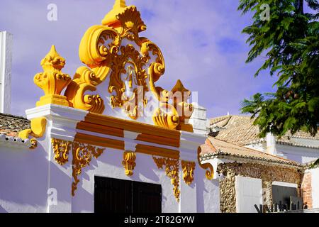 Entrance gate, old town centre in Lagos, Algarve, Portugal Stock Photo