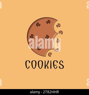 Illustarion vector design of cookie logo. Stock Vector