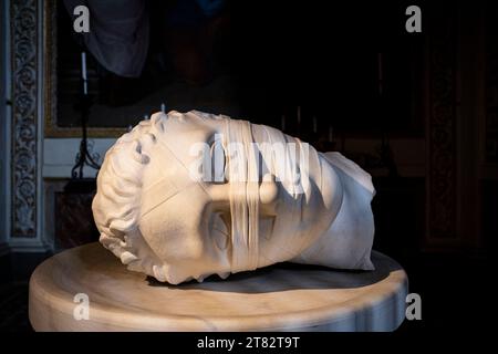 Rome, Italy - 07 August 2022 : Giovanni il Battista bust Stock Photo