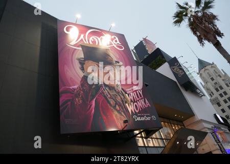 Los Angeles, California, USA 15thNovember 2023 Sessanta Billboard for ...