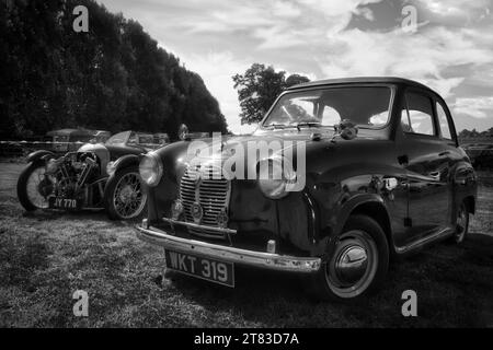 Austin A30 Seven 1956 black and white Stock Photo