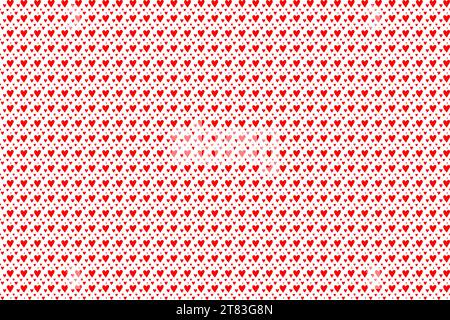 Red hearts seamless pattern background. Vector illustration Stock Vector