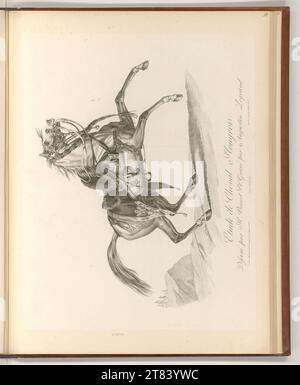 Auguste Claude Simon Legrand (Engraver) Hungarian horse study. Pencil around 1818 Stock Photo