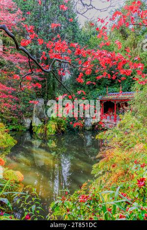 Chinese Garden situated in Biddulph Staffordshire England UK National Trust Stock Photo