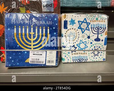 The Jewish Festival of Lights falls in the dark season. It commemorates three important events in the history of the Jewish people that tell of self-a Stock Photo