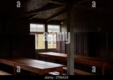 Accomodation for jewish prisoners in former Sachsenhausen concentration camp. Stock Photo