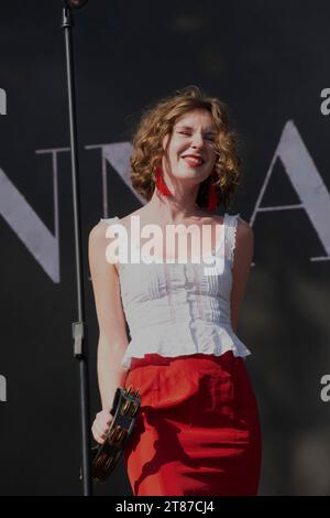 Mexico City, Mexico. 17th Nov, 2023. November 17, 2023, Mexico City, Mexico: Singer Hannah Storm performs on stage during day one of the Corona Capital 2023 Music Festival at Autodromo Hermanos Rodriguez. on November 17, 2023 in Mexico City, Mexico. (Photo By Essene Hernandez/ Credit: Eyepix Group/Alamy Live News Stock Photo