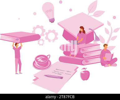 Management concept. Successful business project planning, development and scheduling Stock Vector