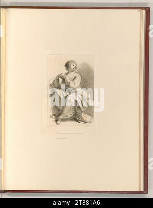 Giovanni Francesco Barbieri gen. il Guercino (Engraver) Young woman with a book. Punctual 1794 , 1794 Stock Photo