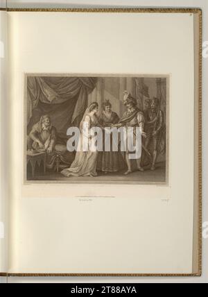 Francesco Bartolozzi (Engraver) Decision of the Troyes Treaty. Dotier manner, etching 1788 , 1788 Stock Photo