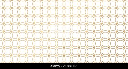 seamless patterns with lines striped and circles golden colors with isolated backgrounds for Stationery designs, Presentation graphics elements Stock Vector