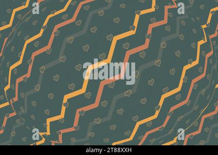 Zig zag lines banner templates set, gradient stripes texture backgrounds for cover layouts Stock Photo