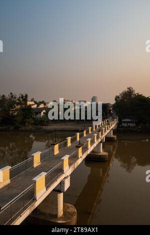 Chansom Memorial Bridge (Khua Kaek), Chiang Mai Stock Photo