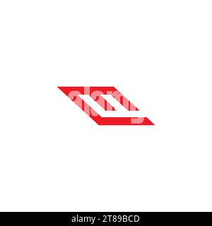 ML Logo Symbol With Red Color Stock Vector