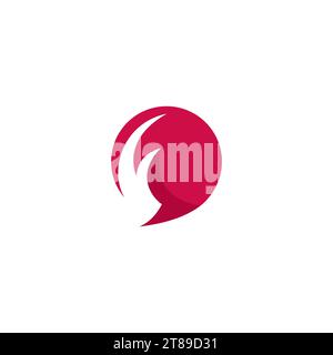 F Chat Logo Simple Design. Letter F Logo Stock Vector