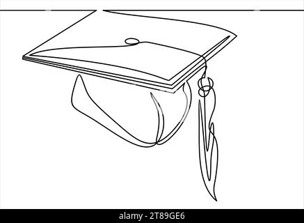How to Draw a Graduation Cap With Tassel - basicdraw.com