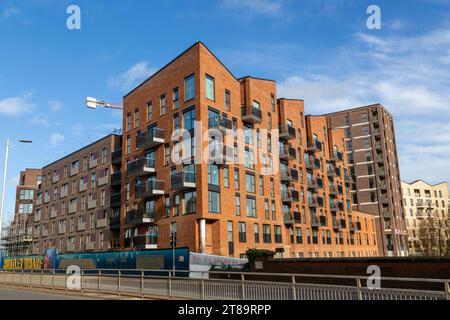 Modern apartments residential development, Huntley Wharf, Reading, Berkshire, England, UK Stock Photo