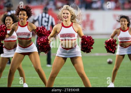 Houston, TX, USA. 18th Nov, 2023. The Cougar Dolls dance performs ...