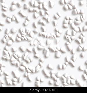 Bubble plastic seamless pattern. Seamless Hi-res (8000x8000) texture, realistic polyethylene bubble packaging. Fashion graphic background design. Mode Stock Photo