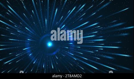 Space quantum jump background Stock Vector