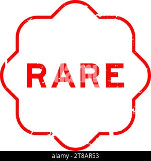 Grunge red rare word rubber seal stamp on white ckground Stock Vector