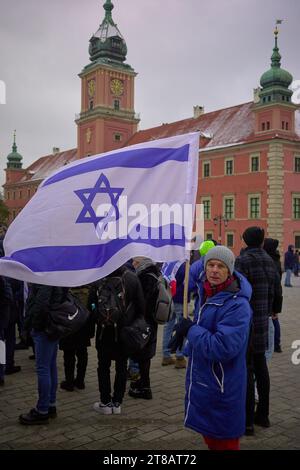 Warsaw, Mazovian, Poland. 19th Nov, 2023. Demonstration organized by the Israeli Embassy (Credit Image: © Hubert Mathis/ZUMA Press Wire) EDITORIAL USAGE ONLY! Not for Commercial USAGE! Credit: ZUMA Press, Inc./Alamy Live News Stock Photo