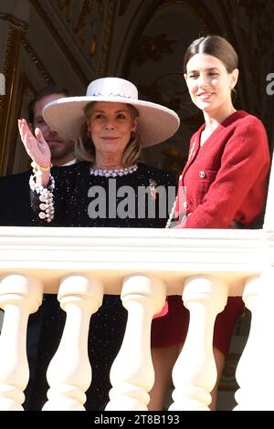 MONACO, NOVEMBER 19: Princess Caroline of Hanover,Charlotte Casiraghi  attend the Monaco National Day 2023 on November 19, 2023 in Monaco, Credit: Media Pictures/Alamy Live News Stock Photo