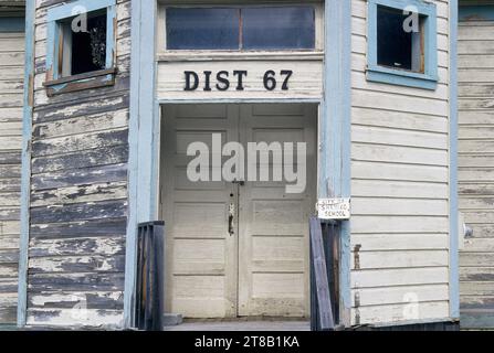 Shaniko School, Journey through Time National Scenic Byway, Shaniko, Oregon Stock Photo