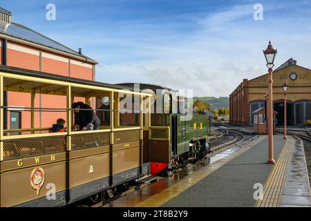 The Vale of Rheidol Railway, Aberystwyth, North Wales Stock Photo