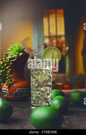 Cocktail mojito in plastic glass with ice Stock Photo by ©eduardkraft  11955436