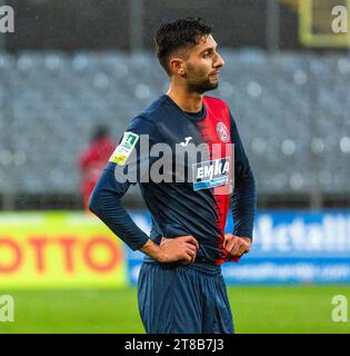 sports, football, Regional League West, 2023/2024, Wuppertaler SV vs. 1. FC Bocholt 1-2, Aday Ercan (WSV) is frustrated Stock Photo