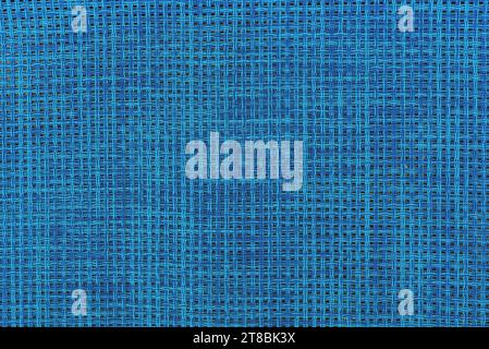 Blue woven texture and background, top view Stock Photo