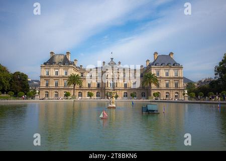 The French Senate building, the Luxembourg Palace, in Paris, France. Stock Photo