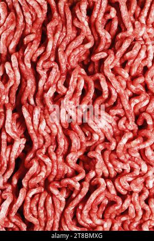 Closeup of raw red meat such as pork or beef Stock Photo
