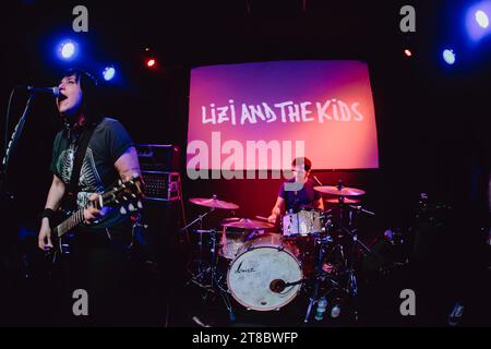 lizi and the kids live in Turin Stock Photo